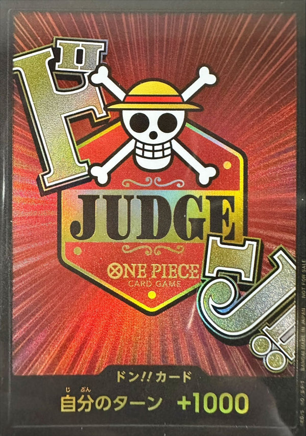 DON!! Card :Participation (Promotional Card "Official Judge Activities") : Sealed Promo Card : One Piece Card Game
