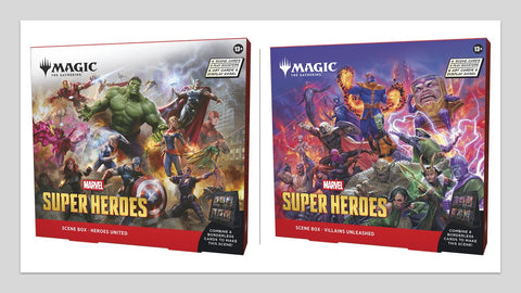 Marvel Super Heroes Scene Box 2-Set Bundle EN : Sealed Box : Magic: The Gathering