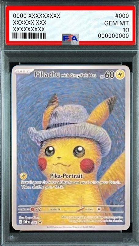 Pikachu with Grey Felt Hat: PROMO [SVP EN 085](SVP EN Promotional cards “Van gogh exhibition” )[English Ver.] : PSA 10 Gem Mint：Pokémon