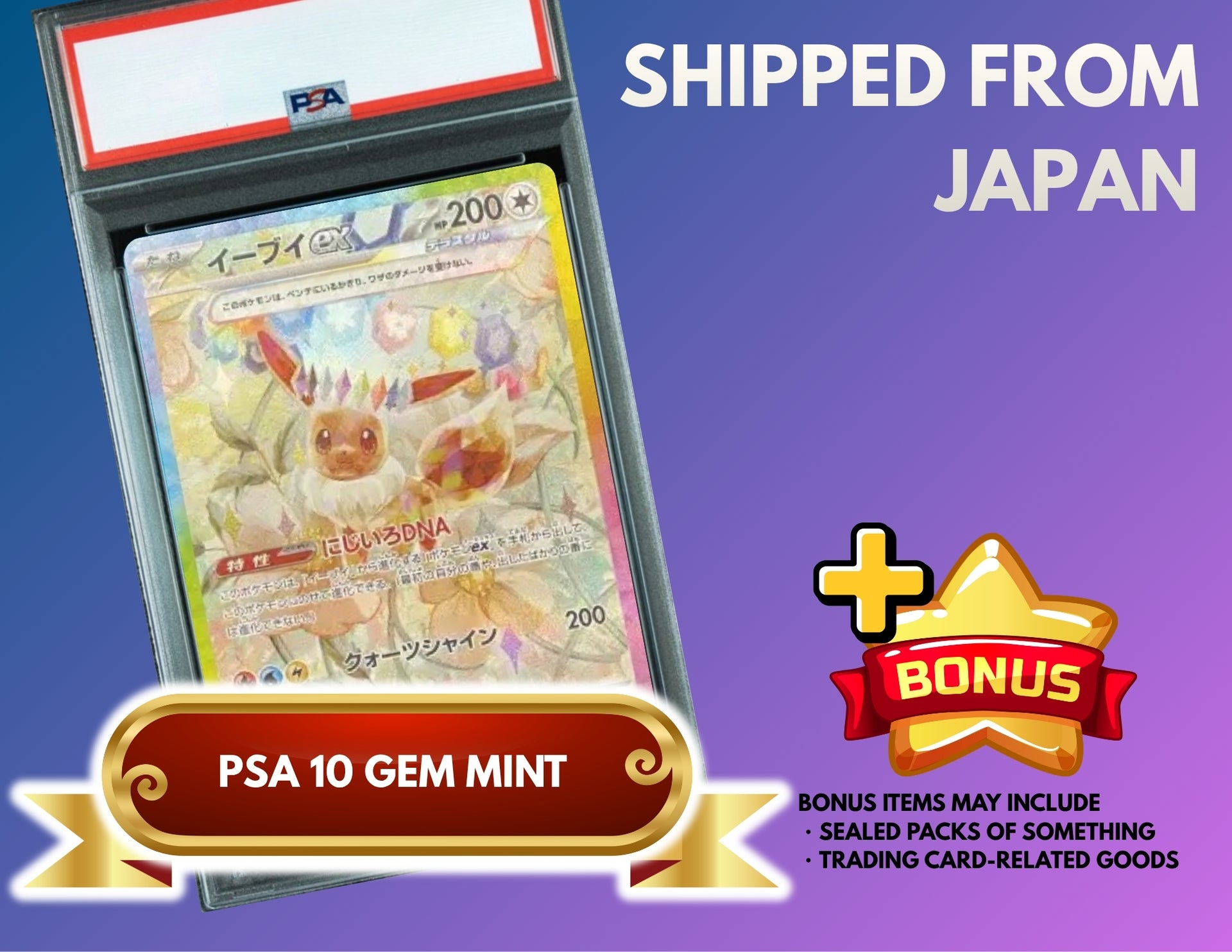 Eevee ex SAR [SV8a 223/187](High Class Pack "Terastal Festival ex") : PSA 10 Gem Mint：Pokémon