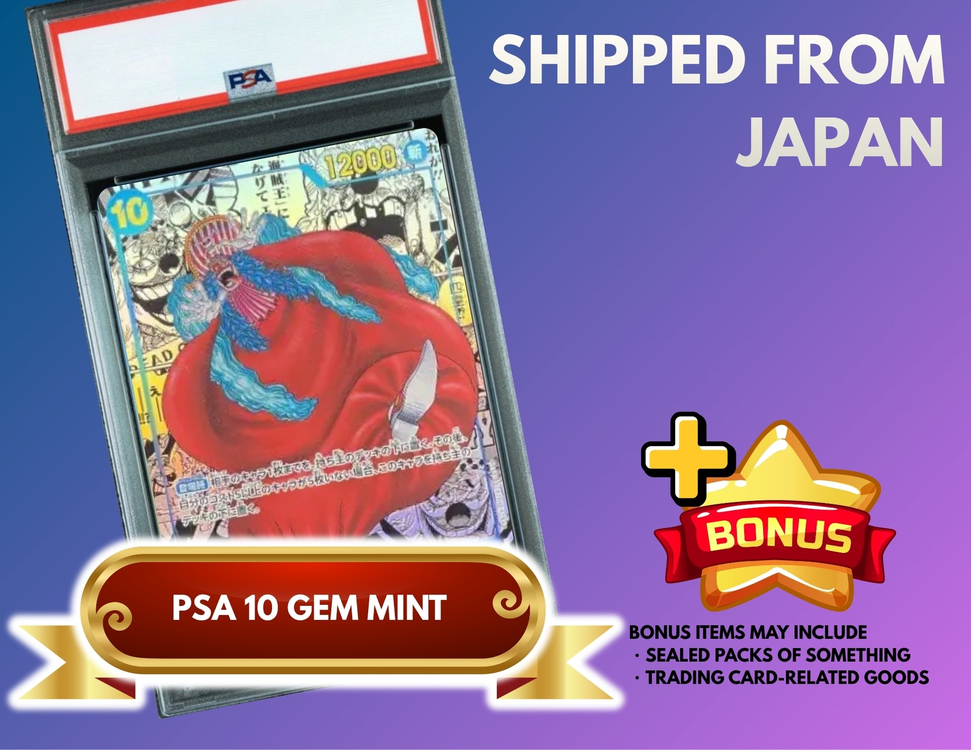 Buggy R-SP (Comic Parallel) [OP09-051](Booster Pack "Emperors In The New World") : PSA 10 Gem Mint : One Piece Card Game