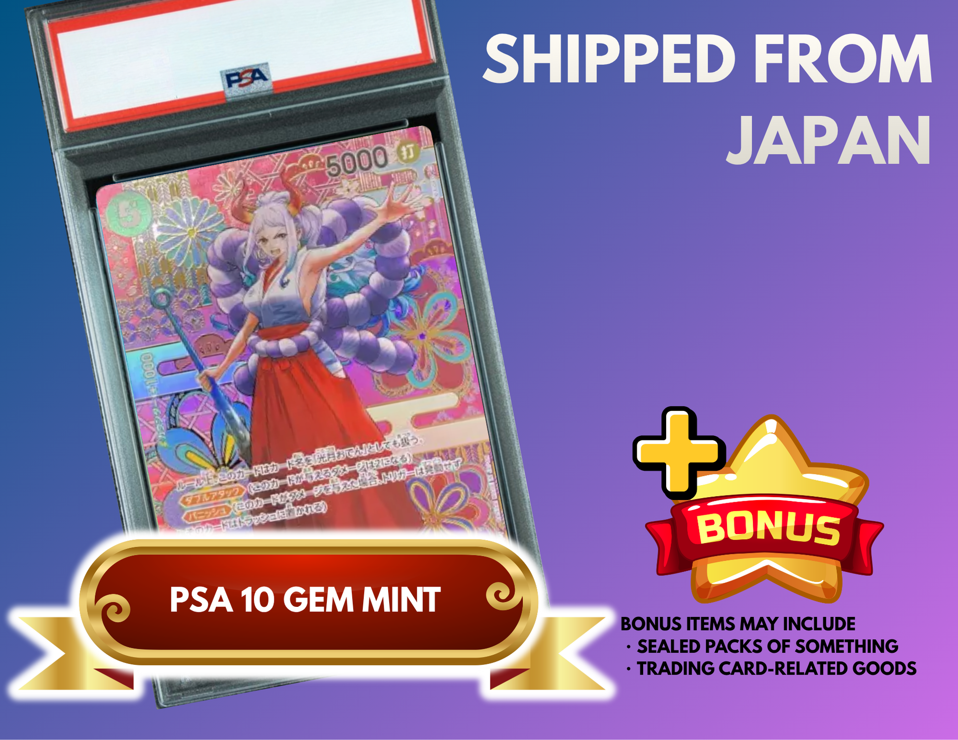 Yamato SEC-SPC [OP01-121] (Booster Pack Awakening of the New Era) : PSA 10 Gem Mint : One Piece Card Game