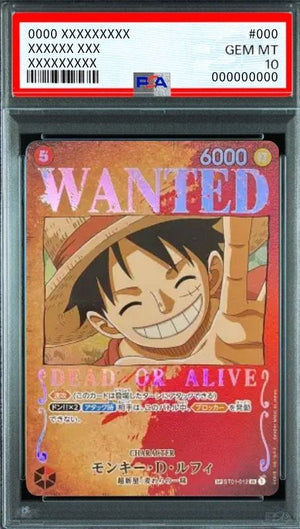 Monkey D. Luffy : Wanted SR-SPC [ST01-012](Booster Pack Formidable Enemy) : PSA 10 Gem Mint : One Piece Card Game - Japan TCG Direct