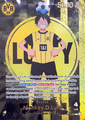 Monkey.D.Luffy L [ST13-003] [EN](Promotional Card "BVB x ONE PIECE Match day 2025") : Sealed Promo Card : One Piece Card Game - Japan TCG Direct