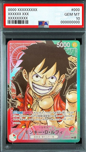 Monkey D Luffy L-P [OP01-003] (Booster Pack ROMANCE DAWN) : PSA 10 Gem Mint : One Piece Card Game - Japan TCG Direct