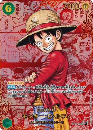Monkey.D.Luffy SEC-RSP (Red Comic Parallel) [OP13-118](Booster Pack "CARRYING ON HIS WILL") : Raw Near Mint：ONE PIECE