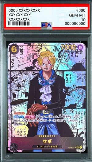 Sabo SEC-SP (Comic Parallel) [OP13-120](Booster Pack "CARRYING ON HIS WILL") : PSA 10 Gem Mint : One Piece Card Game