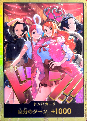 DON!! Card : Robin & Uta & Nami & Hancock Super Parallel [Opened](Extra Booster "Heroines Edition Special Set") : Raw Near Mint : One Piece Card Game - Japan TCG Direct