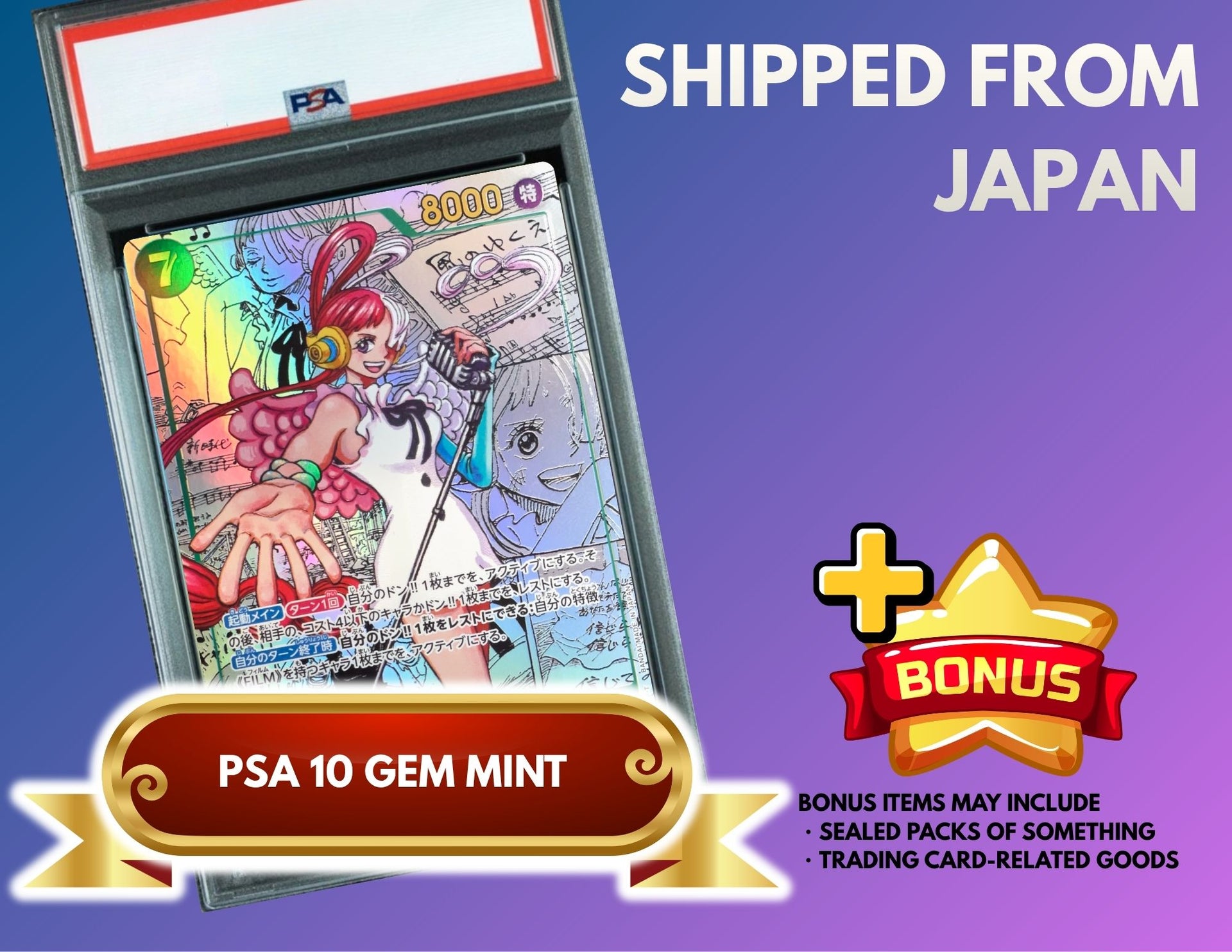 Uta SEC-SP (Comic Parallel) [EB03-061](Extra Booster "ONE PIECE Heroines edition") : PSA 10 Gem Mint : One Piece Card Game