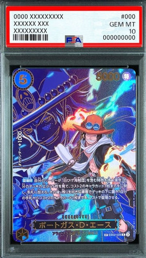 Portgas. D. Ace R-SPC [EB02-028](Booster Pack "CARRYING ON HIS WILL") : PSA 10 Gem Mint : One Piece Card Game