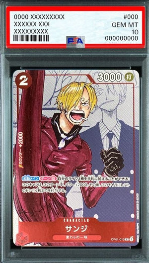 Sanji R-P [OP01-013] (Premium Card Collection 25th Anniversary Edition) : PSA 10 Gem Mint : One Piece