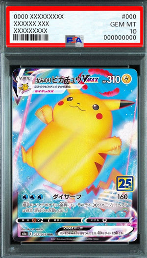 Surfing Pikachu VMAX RRR [s8a 022/028] : PSA 10 Gem Mint : Pokemon Card Game