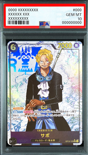 Sabo (Parallel Pirate Flag) SEC-P [OP13-120] : PSA 10 Gem Mint : One Piece Card Game