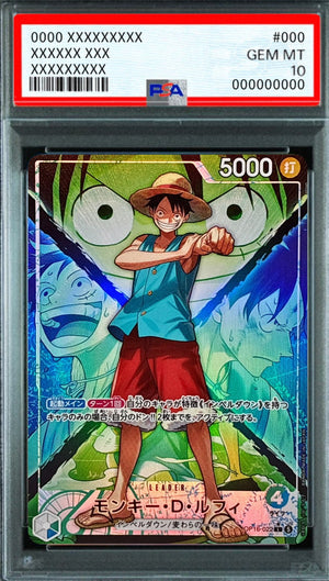 Monkey D. Luffy (Parallel, otton) L-P [OP16-022] : PSA 10 Gem Mint : One Piece Card Game