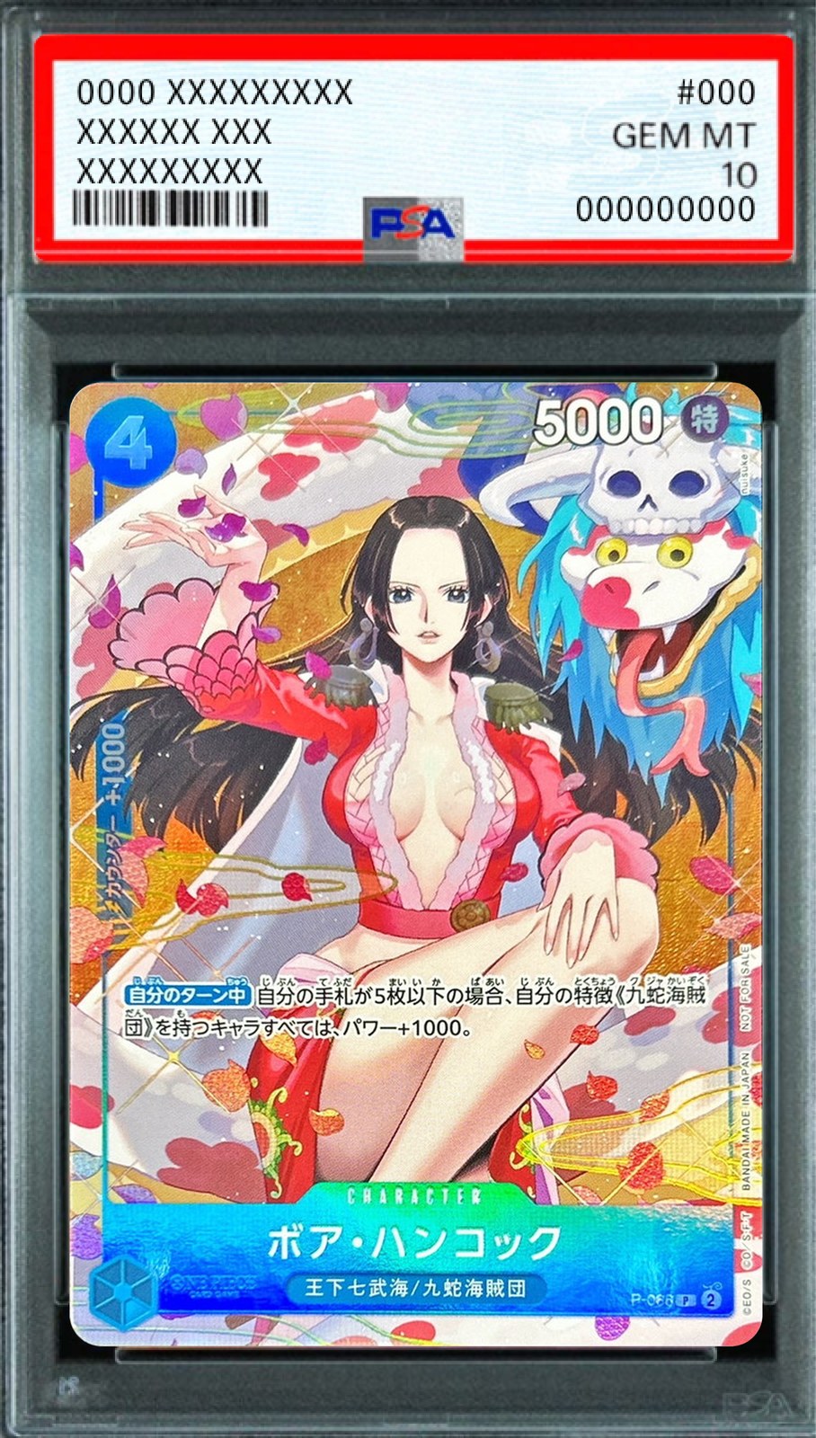 Boa Hancock (Promo Card Promo PackEX Vol.2) P [P-066] : PSA 10 Gem Mint : One Piece Card Game