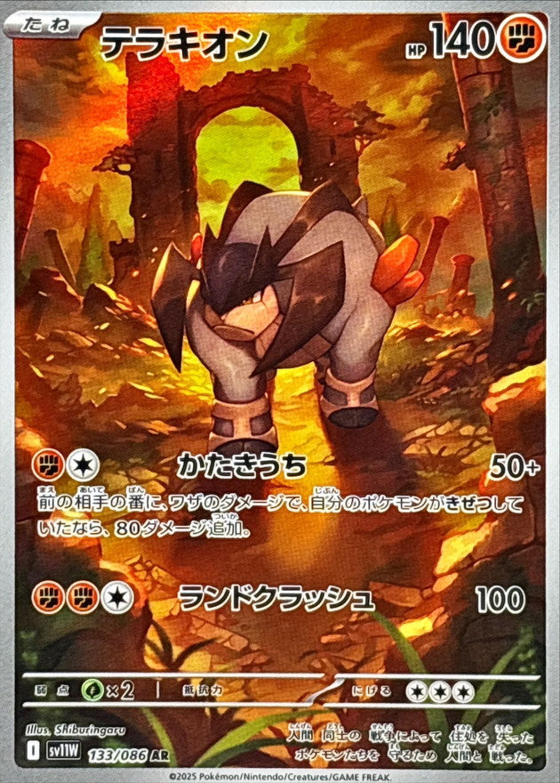 Terrakion AR [133/086] : Near Mint : Pokemon Card Game